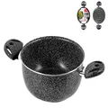 Home Non-Stick Stone Saucepan with 2 Handles, 22 cm Size, Anthracite