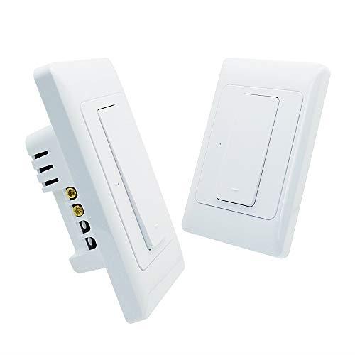 Flux8 1 Gang WiFi SmartWall Switch, Whiite