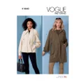 Vogue 1840 Misses' Zip Front Jacket Sewing Pattern, Size S-M-L-XL-XXL