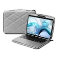 Twelve South Suitcase for MacBook | Tailored Protective Rigid Case with Interior Pocket and Leather Handle for MacBook Pro/Air 13 inch (Dark Grey)