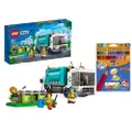 LEGO City Recycling Truck 60386 Building Toy Set and BIC Kids Evolution ECOlutions Coloured Pencils