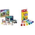 LEGO Friends Horse Show Trailer 41722 Toy Set and Crayola Washable Paint Sticks