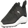 PUMA Men's Ignite Nxt Lace Golf Shoe, Black-Silver-White, US 9