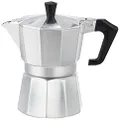 Pezzetti Italexpress 3 Cup Stove Top Coffee Maker, Silver, ITE003CP