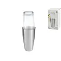 H&H Boston Line Glass and Stainless Steel Cocktail Shaker, 750 ml Capacity