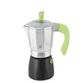 Habi Aluminium Caffè Coffee Maker, 2 Cup Capacity, Grey