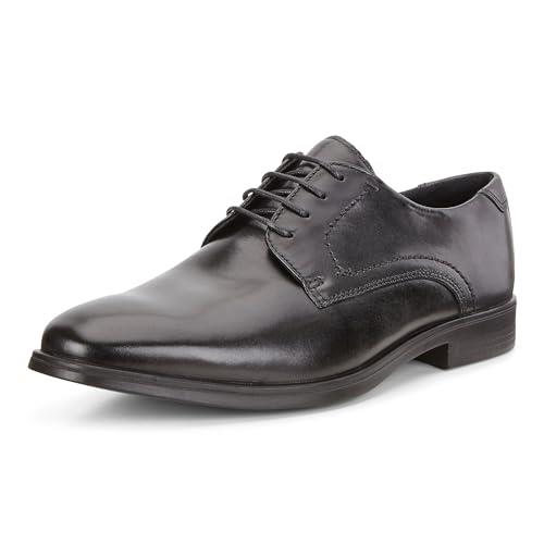 Ecco Men's Melbourne Tie Dress Shoe, Black/Magnet, EU 41/US 7-7.5