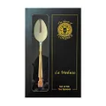 The House of Florence Stainless Steel Medusa Gold Design Tea Spoons 6 Pieces Set