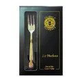 The House of Florence Stainless Steel Medusa Gold Design Cake Fork 6 Pieces Set