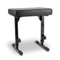 Liquid Stands Piano Bench Adjustable Stool – Music Keyboard Bench Seat for Piano Keyboard Stand with Black Padded Cushion for Musicians Piano Stool Chair (PU Leather)