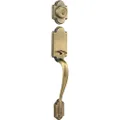 Kwikset Arlington Single Cylinder Handleset w/Lido Lever Featuring SmartKey in Antique Brass