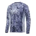 HUK Men's Icon X Camo Long Sleeve Shirt | Long-Sleeve Performance Shirt with UPF 30+ Sun Protection, Erie, Small
