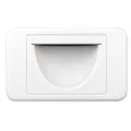 REVBNWP White Reverse Bullnose Wall Plate Mousehole - 9328202021823