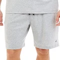 Nautica Men's Soft Knit Elastic Waistband Sleep Lounge Short, Grey Heather, X-Large