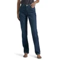 Lee Womens Instantly Slims Classic Relaxed Fit Monroe Straight Leg Jean, Ellis, 14 Short