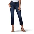 Lee Women's Flex Motion Regular Fit 5 Pocket Capri Jeans, Bewitched, 10 US