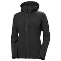 Helly Hansen Women's Paramount Hooded Softshell Jacket, 990 Black, X-Large