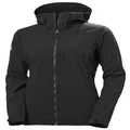 Helly Hansen Women's Paramount Hooded Softshell Jacket, 990 Black, X-Small