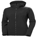 Helly Hansen Women's Paramount Hooded Softshell Jacket, 990 Black, Medium