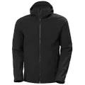 Helly Hansen Men's Paramount Hooded Softshell Jacket, 990 Black, XX-Large