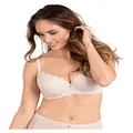Naturana Lightly Padded Everyday Wired Lace Bra, Size 38A, Light Beige
