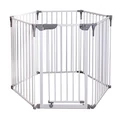 Dreambaby Royale Converta 3-in-1 Converta Play-Pen Gate Baby Safety Gate - with 6 Configurable Panels - Fits Opening up to 3.8m Wide & 74cm Tall - White - Model F849