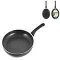 Ho-Me in Rombo Home Stoneware Non-Stick Frying Pan, 26 cm Size, Anthracite