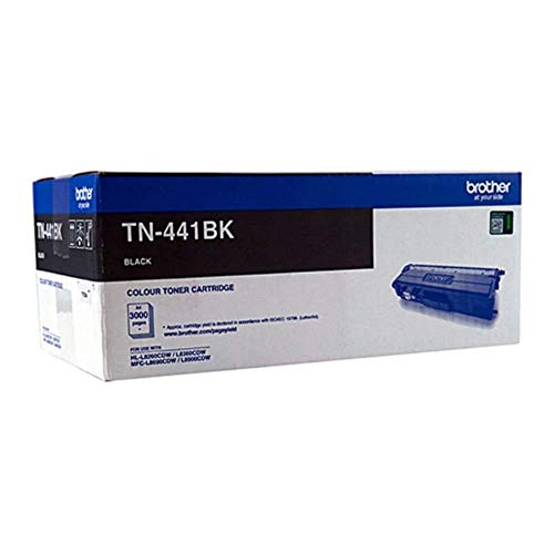 Brother Genuine TN441BK Black Toner Cartridge, Up to 3000 Pages (TN-441BK) for Use with: HL-L8260CDN, HL-L8360CDW, MFC-L8690CDW, MFC-L8900CDW