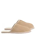 Royal Comfort Ugg Scuff Slippers Mens Classic Breathable Cozy Comfort Warm - (6-7) - Beige