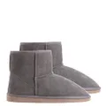 Royal Comfort Ugg Slipper Boots Mens Classic Breathable Cozy Comfort Warm - (6-7) - Grey