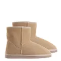 Royal Comfort Ugg Slipper Boots Mens Classic Breathable Cozy Comfort Warm - (6-7) - Beige