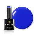 BLUESKY Gel Nail Polish Neon 32 [Blue Bamboo] Blue Soak Off LED UV Light - Chip Resistant & 21-Day Wear 10ml