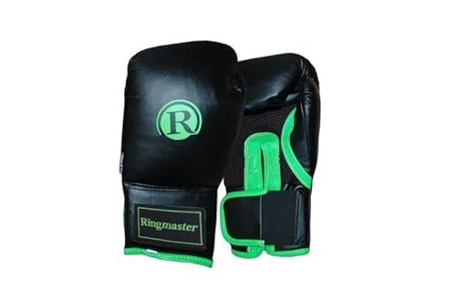 Ringmaster Club Training Gloves 12 Oz, Black/Fluoro Green
