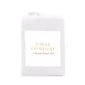 Royal Comfort Sheet Set Polar Fleece Ultra Soft Bedding 1 x Flat Sheet, 1 x Fitted Sheet, 2 x Pillowcases, (4 Pcs, Double, White)