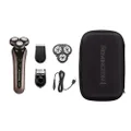 Remington Limitless X9 Rotary Shaver, XR1790AU, 360 Degree Pivot Ball, Individual Flexing Blades For Stubborn Hair, Shave Comfort Rings, Bronze & Black