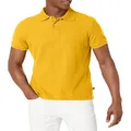 Lee Uniforms Men's Modern Fit Short Sleeve Polo Shirt, Gold, Medium