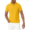 Lee Uniforms Men's Modern Fit Short Sleeve Polo Shirt, Gold, Medium