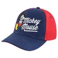 Disney Baseball Cap, Mickey Mouse Adjustable Toddler 2-4 Or Boy Hats for Kids Ages 4-7, Blue/Red, 2-4 Years