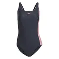 adidas Women's Colourblock One-Piece Swimsuit, Legend Ink/Bliss Pink, 16 Size