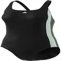 adidas Women's Colourblock One-Piece Swimsuit, Black, 6 Size