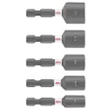 BOSCH ITNSV105 5-Piece 1-7/8 in.Impact Tough Nutsetters Assorted Set