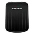 George Foreman GFF2020 Fit Grill Small, Fast Heat Up, Easy to Clean, Drip Tray, Non Stick Grill, Black