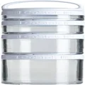Blender Bottle 4-Piece GoStak Twist n' Lock Storage Jars Starter Pack, White