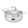 Chasseur Escoffier Multi Steamer with Lid, 20 cm Size, Silver