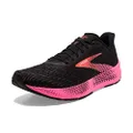 Brooks Women's Hyperion Tempo Running Shoe, Black Pink Hot Coral, 12 US Narrow