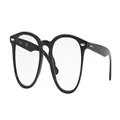 Ray-Ban RX7159F Asian Fit Square Eyeglass Frames Non Polarized Prescription Eyewear, Black/Demo Lens, 52 mm