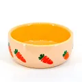 Lepets 12138 Ceramic Carrot Bowl for Small Animals