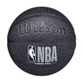 WILSON NBA Forge Series Indoor/Outdoor Basketball - Forge Pro, Black, Size 7-29.5"