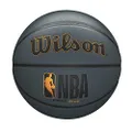 Wilson NBA Forge Plus Basketball, Dark Grey, Size 6