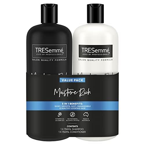 Tresemmé Moisture Rich Shampoo & Conditioner For Dry Hair with Vitamin E & Jojoba Oil 2 x 750 mL